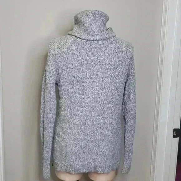 ATHLETA | Borealis Cowl Neck Sweater Chunky Knit Side Zip Size XS - Picture 8 of 10